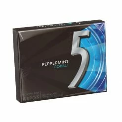 5 Gum Sugar Free Peppermint Cobalt Chewing Gum, 15 Pieces