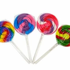 Squire Boone Teeny Swirl Lollipops, Assorted Colors - Hard Candy & Lollipops