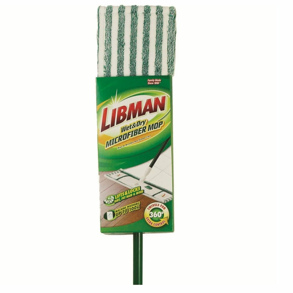 Libman Wet & Dry Microfiber Mop - Cleaning & Janitorial Supplies 2 Libman Wet & Dry Microfiber Mop - Cleaning & Janitorial Supplies - Image 2