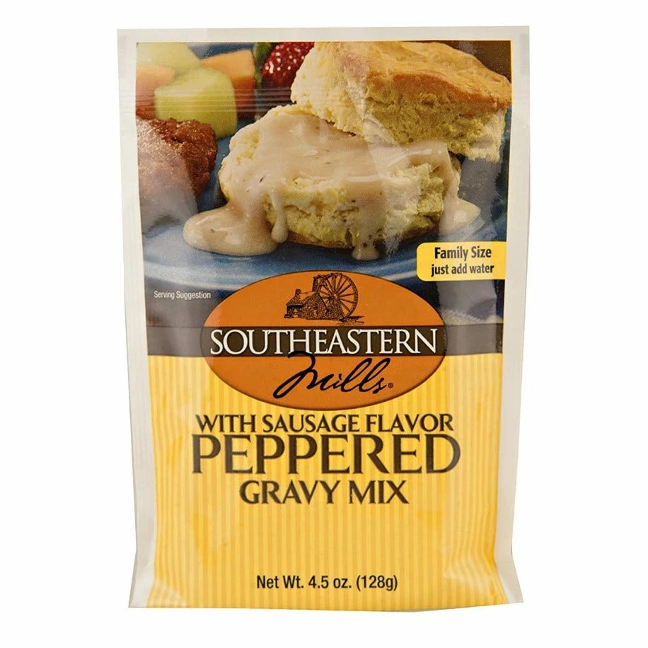 Southeastern Mills Pepper Gravy, 4.5 oz. - Condiments & Sauces 1 Southeastern Mills Pepper Gravy, 4.5 oz. - Condiments & Sauces