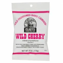 Claeys Old Fashioned Wild Cherry Hard Candies, 6 oz. - Hard Candy & Lollipops