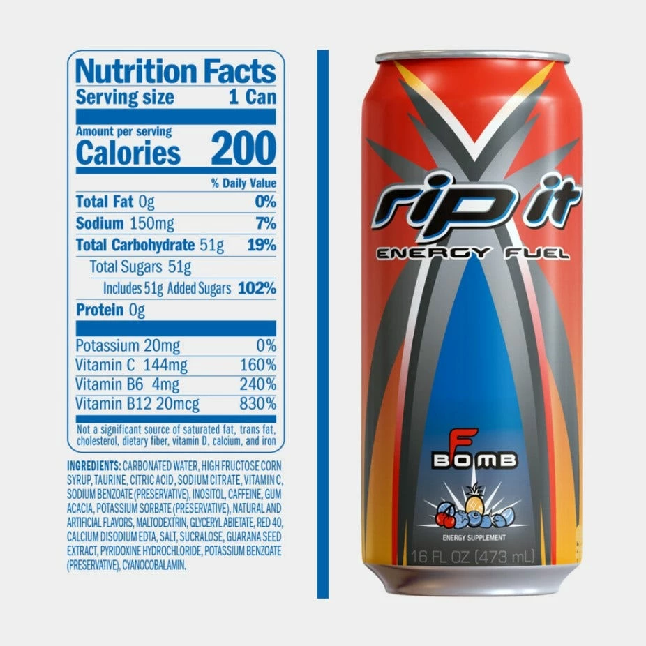 Faygo Rip It F-Bomb Energy Drink, 16 oz. - Sports Drinks & Energy Drinks 2 Faygo Rip It F-Bomb Energy Drink, 16 oz. - Sports Drinks & Energy Drinks - Image 2