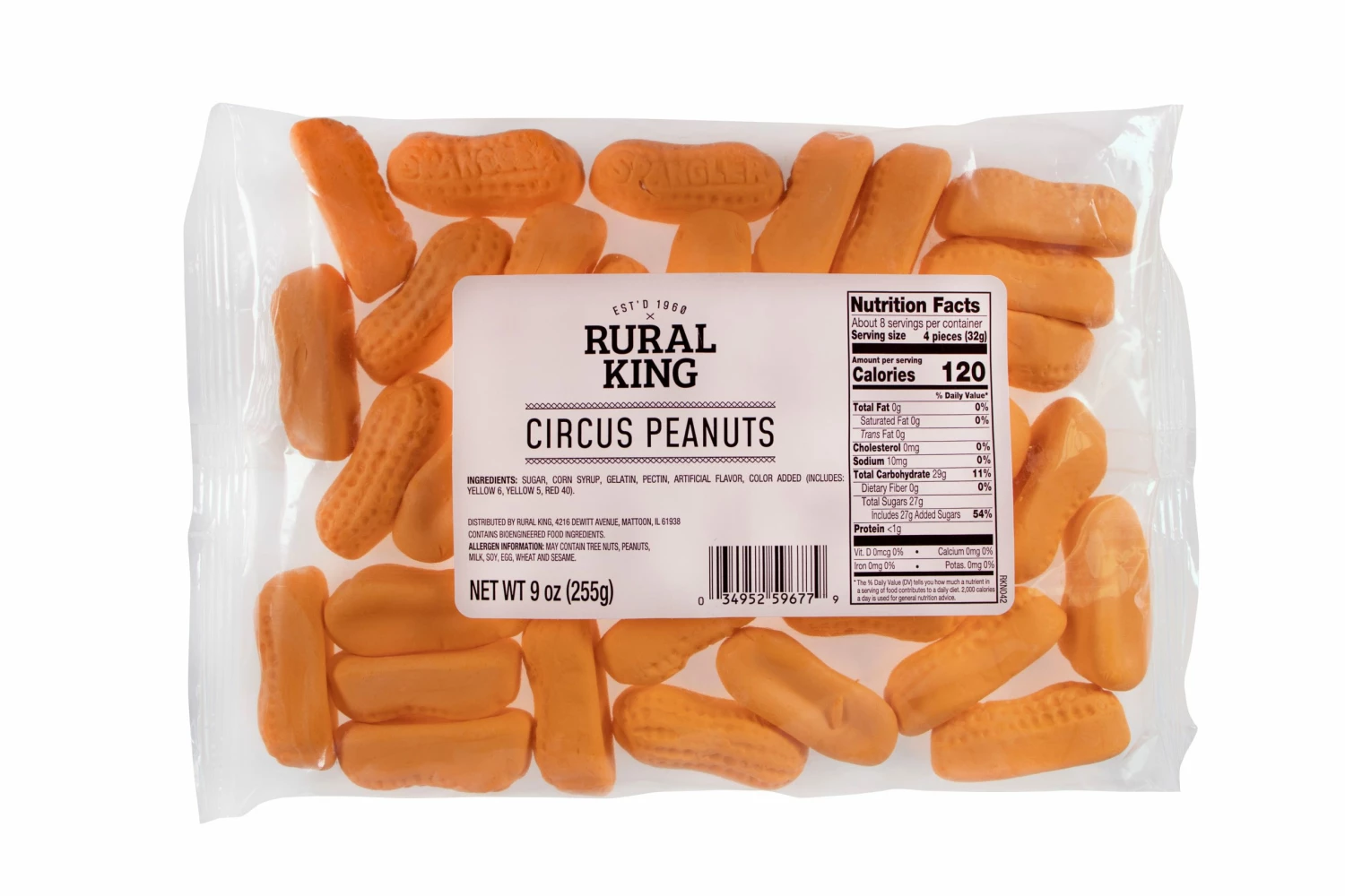 Rural King Circus Peanuts - Candy & Gum 1 Rural King Circus Peanuts - Candy & Gum