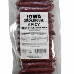 Iowa Smokehouse Spicy Beef Stick Stubbies, 8 oz. - Jerky