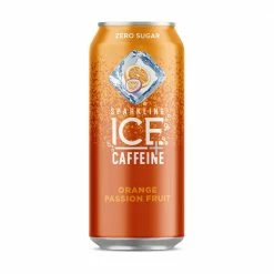 Sparkling Ice +Caffeine Orange Passionfruit Sparkling Water, 16 oz.