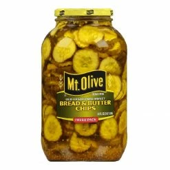 Mt. Olive Bread & Butter Pickle Chips Fresh Pack, 64 oz. Jar - Pickles & Relishes