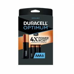 Duracell Optimum AAA Batteries, 6 Pack - Household Batteries