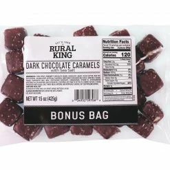 Rural King Dark Chocolate Sea Salt Caramels, Bonus Bag - Candy & Gum