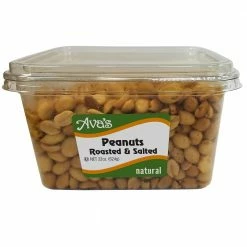Ava's Snacks Roasted and Salted Peanuts, 22 oz.