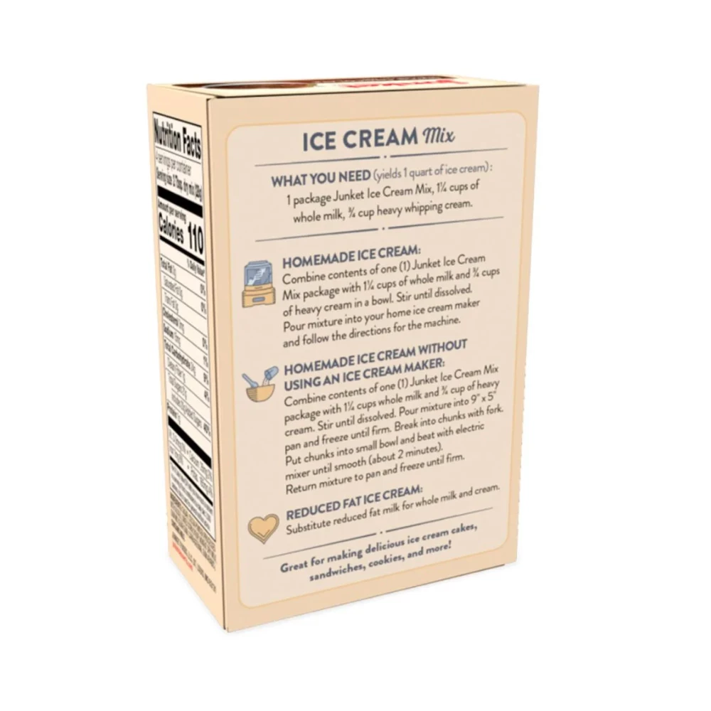 Junket Dutch Chocolate Ice Cream Mix, 4 oz. - 42301 - Baking Essentials 2 Junket Dutch Chocolate Ice Cream Mix, 4 oz. - 42301 - Baking Essentials - Image 2