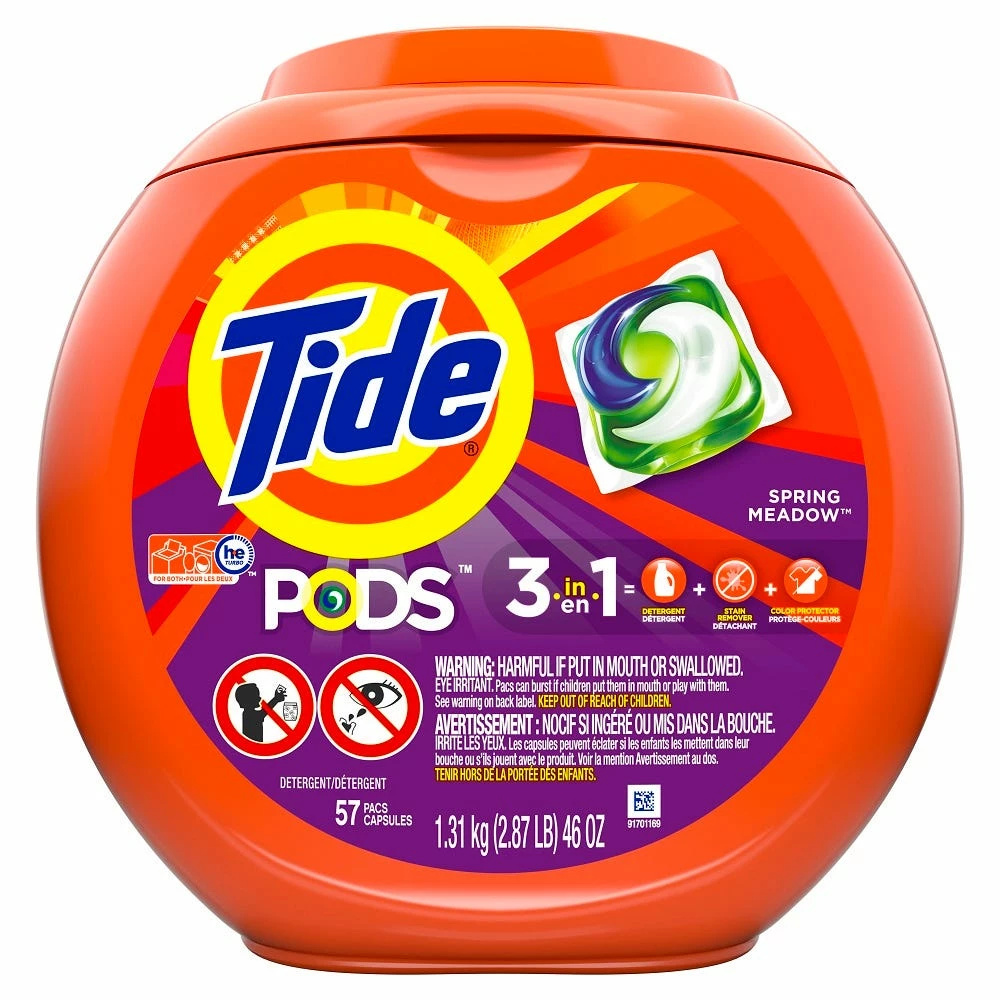 Procter and Gamble Distributing Tide PODS Spring Meadow 57CT - Laundry Detergent 1 Procter and Gamble Distributing Tide PODS Spring Meadow 57CT - Laundry Detergent