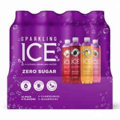 Sparkling Ice 17 oz. Bottle Purple Variety, 12 Pack - Water