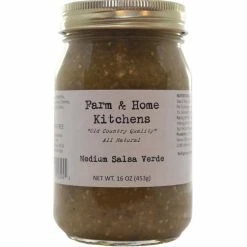 Farm & Home Kitchens Medium Salsa Verde,16 oz. - Dips & Salsa
