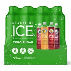 Sparkling Ice 17 oz. Bottle Green Variety, 12 Pack - Water