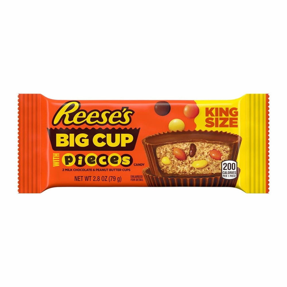 Reese's Peanut Butter Cups Stuffed with Pieces, 2.8 oz. - Chocolate 1 Reese's Peanut Butter Cups Stuffed with Pieces, 2.8 oz. - Chocolate