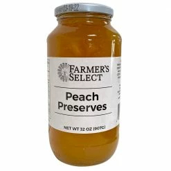Farmer's Select Peach Preserve, 32 oz. - Jams & Jellies