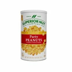Superior Nut Company Unsalted Party Peanuts, 26 oz.