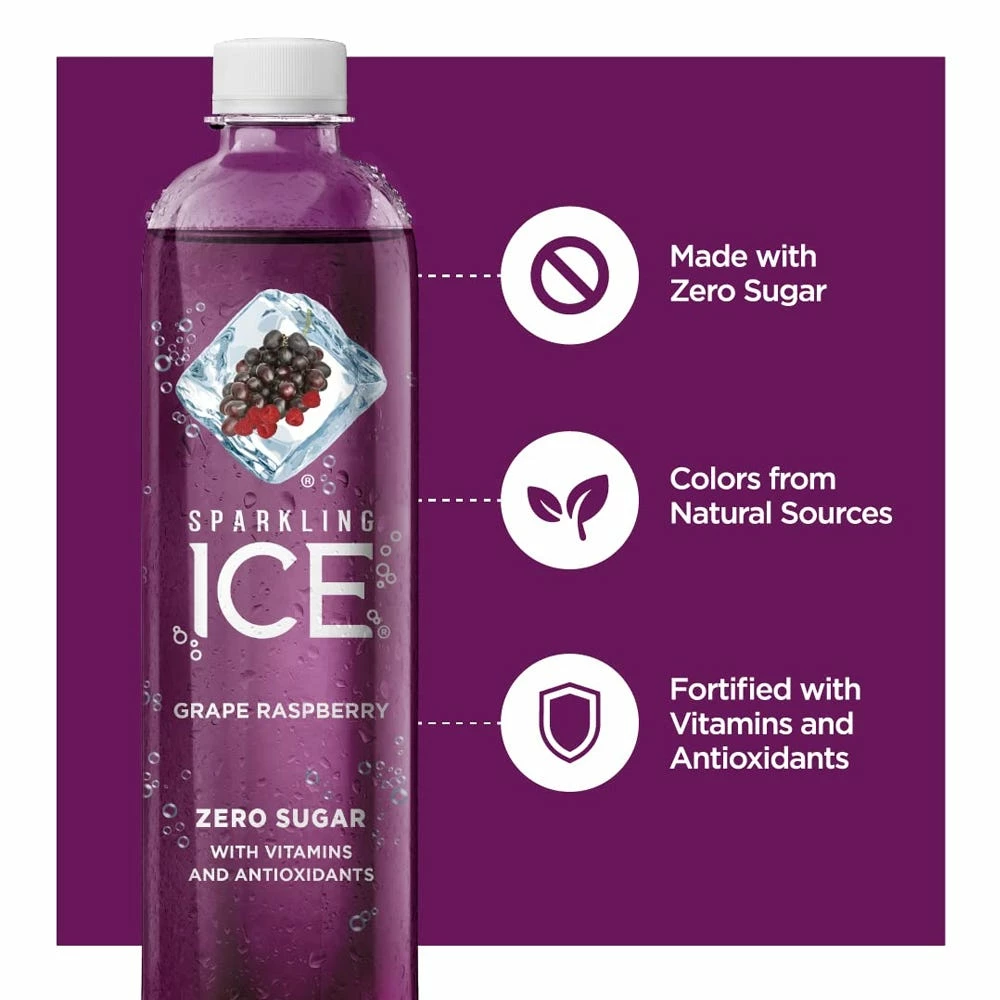 Sparkling Ice 17 oz. Bottle Blue Variety, 12 Pack - Water 3 Sparkling Ice 17 oz. Bottle Blue Variety, 12 Pack - Water - Image 3