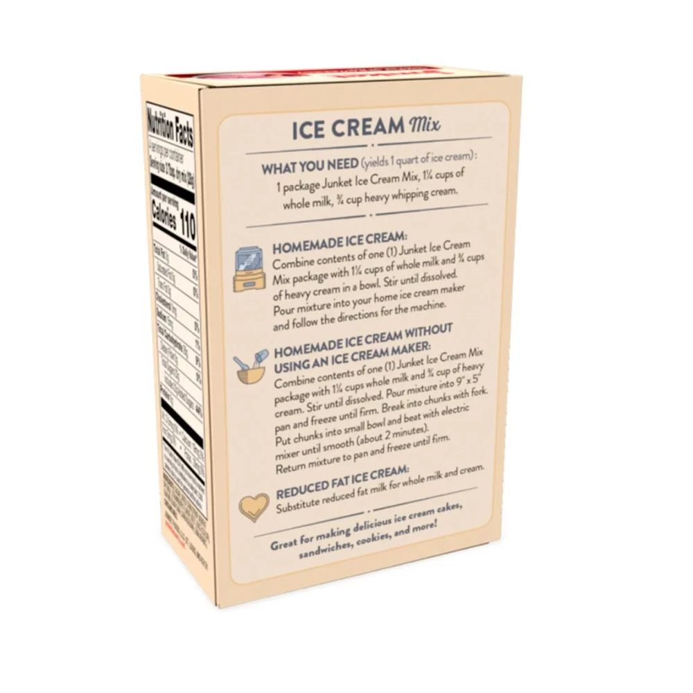 Junket Strawberry Ice Cream Mix, 4 oz. - 42401 - Baking Essentials 2 Junket Strawberry Ice Cream Mix, 4 oz. - 42401 - Baking Essentials - Image 2