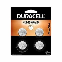 Duracell 2016 3V Lithium Coin Battery, 4 Pack - Household Batteries