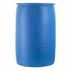 Various Brands 55 Gallon Plastic Barrel - Trash Barrels