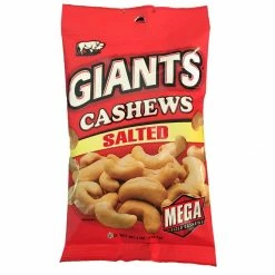 Giants Salted Cashews, 4 oz. - Salty Snacks