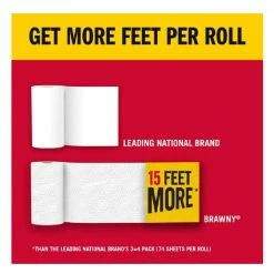 Brawny® Paper Towels, 2 XL Rolls, White, Pick-A-Size® Sheets, 2 = 4 Regular Rolls - 44192 - Paper Towels & Napkins -Food & Household Goods Sales 331728dc5dca60cc1080f660c05fda6df606019a 266850001 3