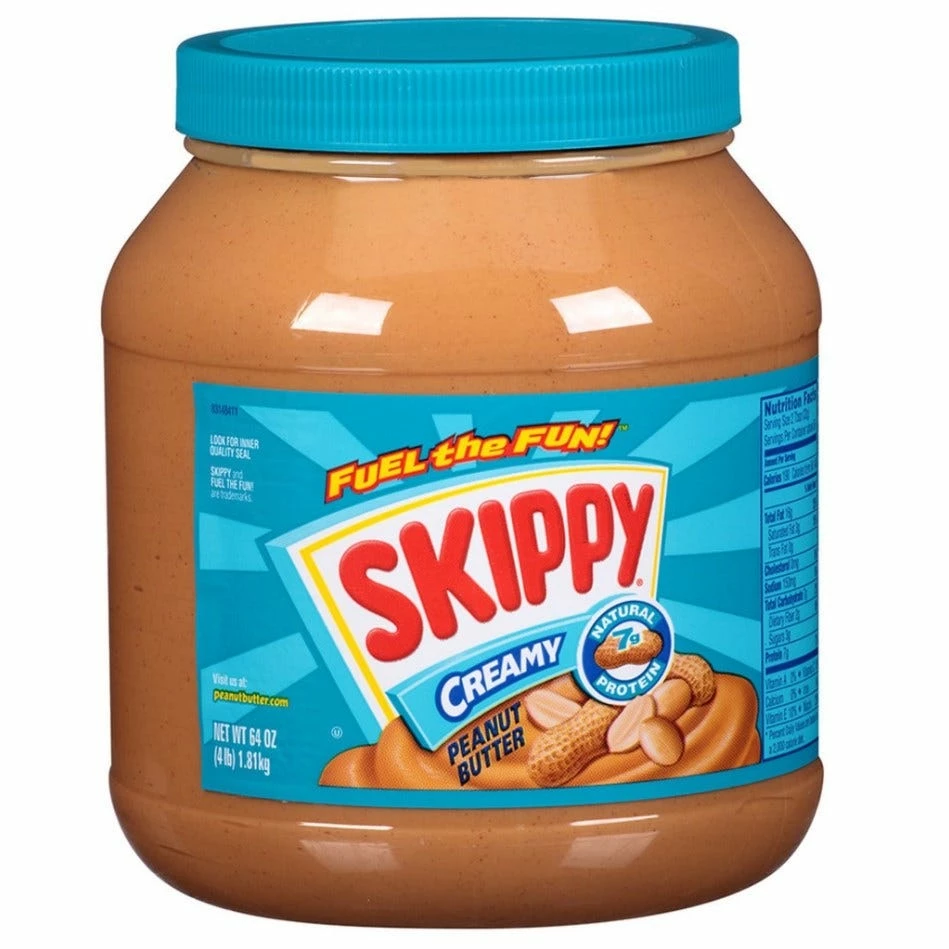 Skippy Creamy Peanut Butter, 64 oz. 1 Skippy Creamy Peanut Butter, 64 oz.