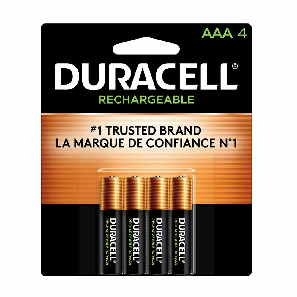 Duracell Rechargeable AAA Batteries, 4-Pack - Household Batteries 1 Duracell Rechargeable AAA Batteries, 4-Pack - Household Batteries