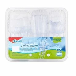 Diamond 192 Pieces Cutlery Combo Set - Disposable Kitchenware