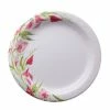 Nicole Home Collection 8.5" Paper Plate - Pink Floral, 48 Count - 77090 - Disposable Kitchenware