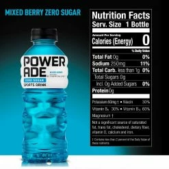 Powerade Zero Sugar Sports Drink - Mixed Berry, 20 oz. - 8-Pack - Sports Drinks & Energy Drinks -Food & Household Goods Sales 3a659e31f56f6252c04a452e2ccdcf14fb5a108c 81710162 3