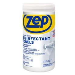Zep Disinfectant Towels, 80 Count - R53380 - Surface Cleaners