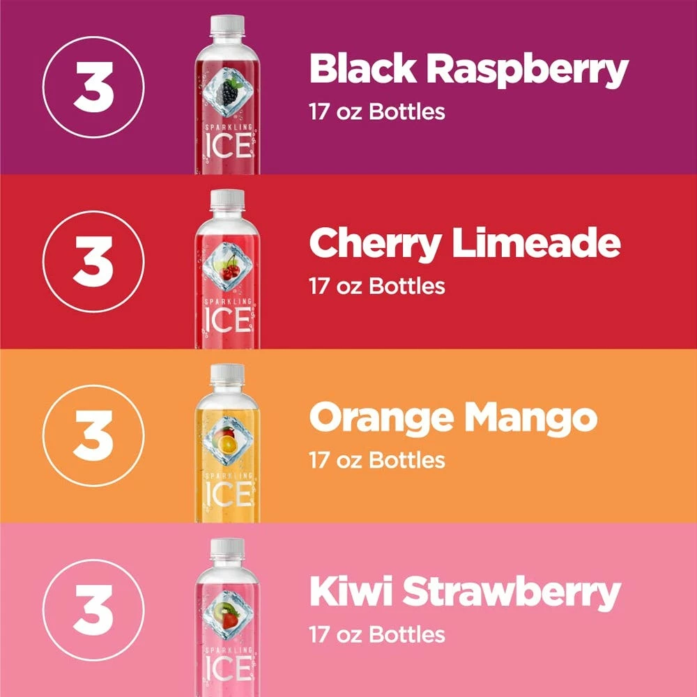 Sparkling Ice 17 oz. Bottle Purple Variety, 12 Pack - Water 2 Sparkling Ice 17 oz. Bottle Purple Variety, 12 Pack - Water - Image 2