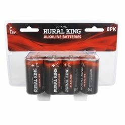 Rural King C Alkaline Batteries, 8 Pack - C8PKALK - Household Batteries