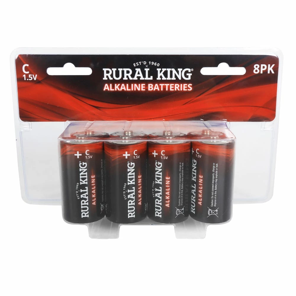 Rural King C Alkaline Batteries, 8 Pack - C8PKALK - Household Batteries 1 Rural King C Alkaline Batteries, 8 Pack - C8PKALK - Household Batteries