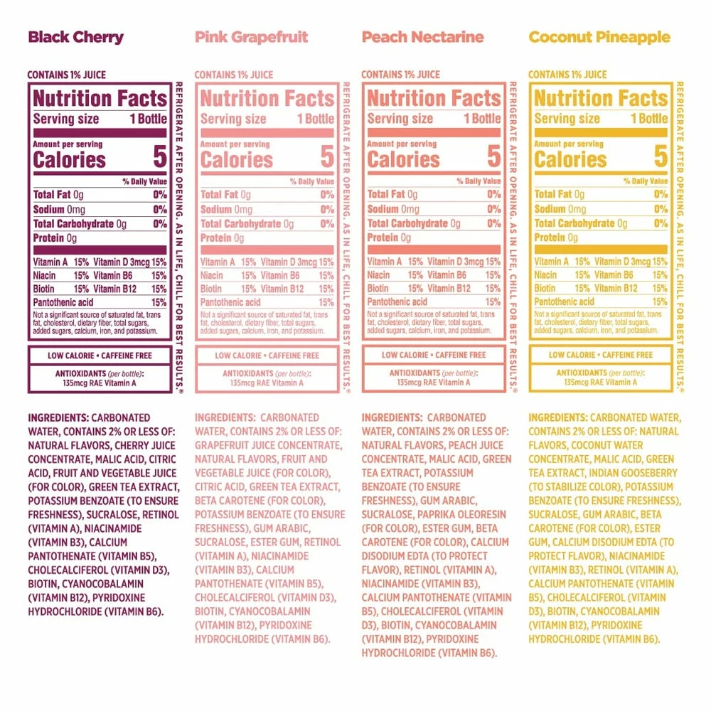 Sparkling Ice 17 oz. Bottle Pink Variety, 12 Pack - Water 5 Sparkling Ice 17 oz. Bottle Pink Variety, 12 Pack - Water - Image 5