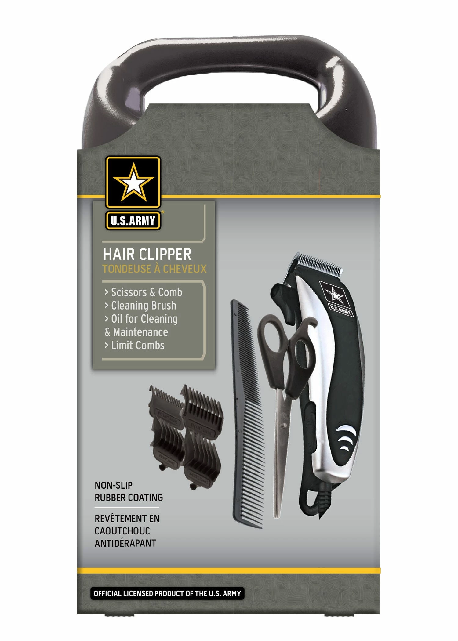 US ARMY Corded Hair Clipper Set, 10 Piece - 24835-US - Shave 1 US ARMY Corded Hair Clipper Set, 10 Piece - 24835-US - Shave