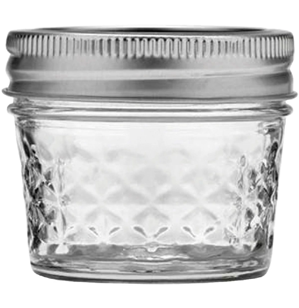 Ball 1/4 Pint Size Quilted Crystal 4 oz. Jelly Jars, 12 Pack - 1440080400 - Canning Jars, Bands & Lids 2 Ball 1/4 Pint Size Quilted Crystal 4 oz. Jelly Jars, 12 Pack - 1440080400 - Canning Jars, Bands & Lids - Image 2