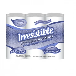 Irresistible Bath Tissue Double Roll, 12 Pack - Toilet Paper
