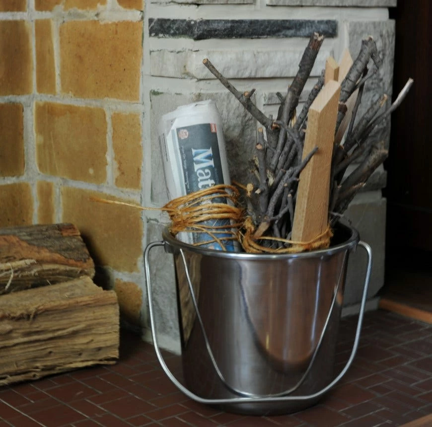 AmeriHome Small Stainless Steel Bucket 3 Piece Set - SSB132SET - Baskets - Image 7