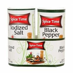 Various Brands Spice Time Salt and Pepper Shaker Set, 3 oz. - Spices & Seasonings