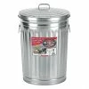 Behrens Galvanized Steel Garbage Can with Lid, 20 Gallon - 1211 - Trash Barrels