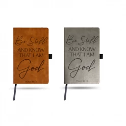 Rico Laser Engraved Bible Verse Notepad With Psalm 46:10 - Books and Magazines