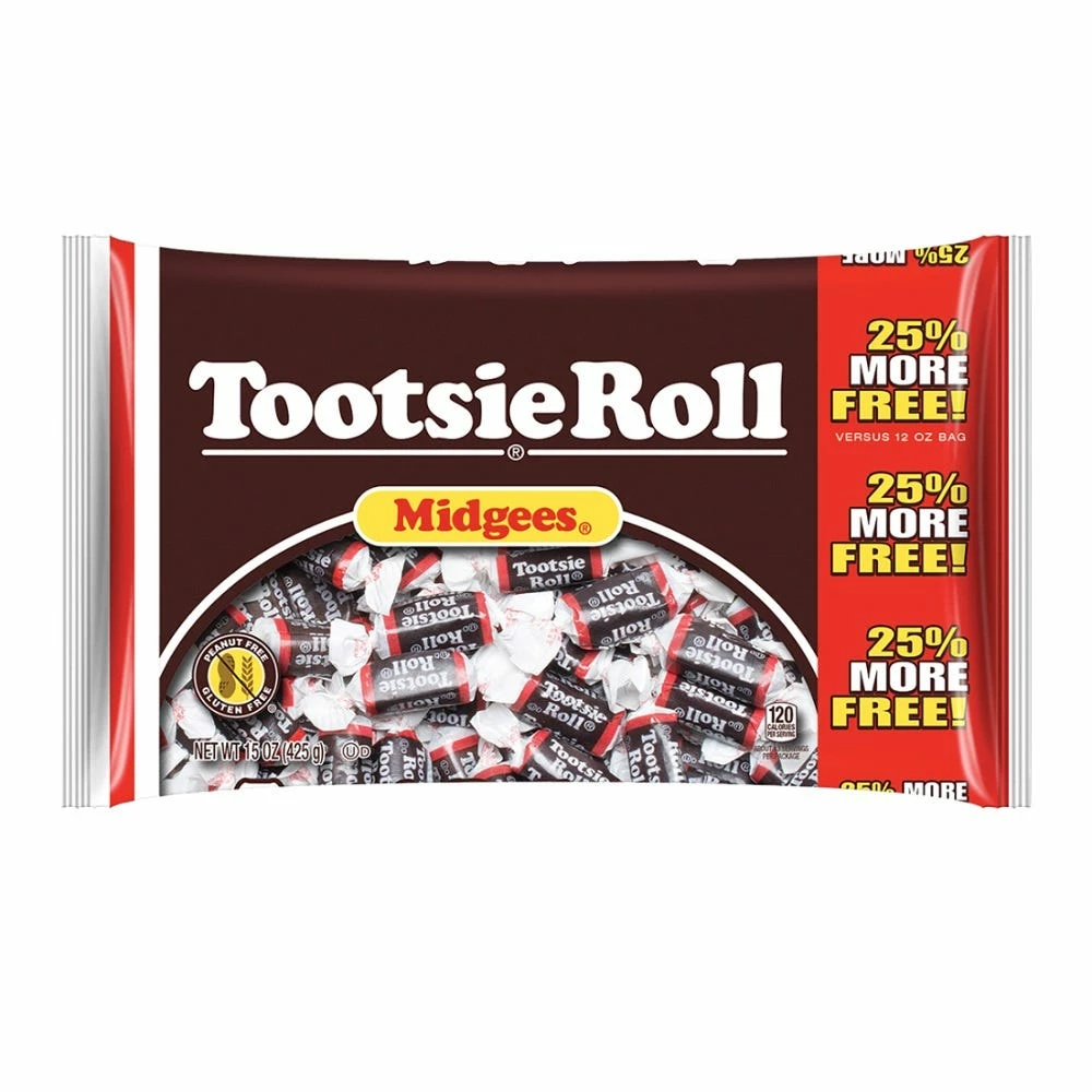 Tootsie Roll® Midgees®, 15 oz. - Candy & Gum 1 Tootsie Roll® Midgees®, 15 oz. - Candy & Gum