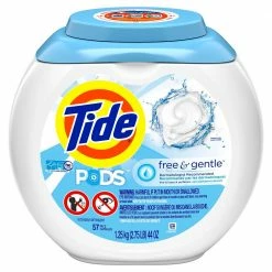 Procter and Gamble Distributing Tide PODS Free & Gentle 57CT - Laundry Detergent