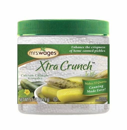 Mrs. Wages Xtra Crunch Calcium Chloride Granules, 5.5 oz. - Canning Ingredients 1 Mrs. Wages Xtra Crunch Calcium Chloride Granules, 5.5 oz. - Canning Ingredients
