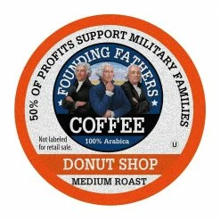 Founding Fathers Donut Shop Single-Serve Coffee Pods, 80 Count - Coffee Supplies 6 Founding Fathers Donut Shop Single-Serve Coffee Pods, 80 Count - Coffee Supplies -Food & Household Goods Sales 4df6032539ec7a20facd75d4b47f33fe6fdba987 2