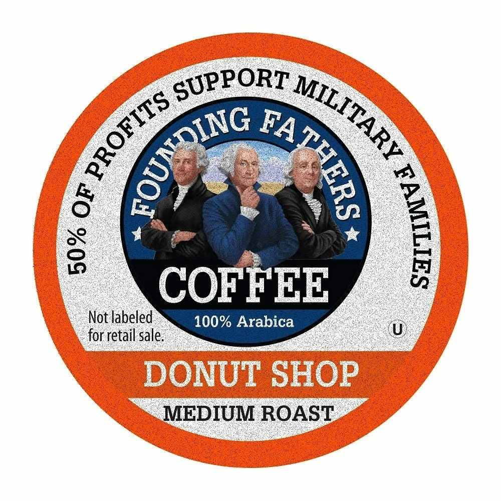 Founding Fathers Donut Shop Single-Serve Coffee Pods, 80 Count - Coffee Supplies 3 Founding Fathers Donut Shop Single-Serve Coffee Pods, 80 Count - Coffee Supplies - Image 3