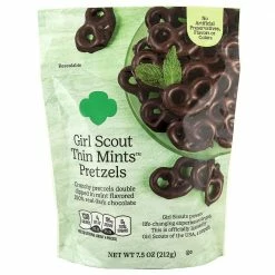 Girl Scouts Thin Mint Pretzels Resealable Bag, 7.5 oz